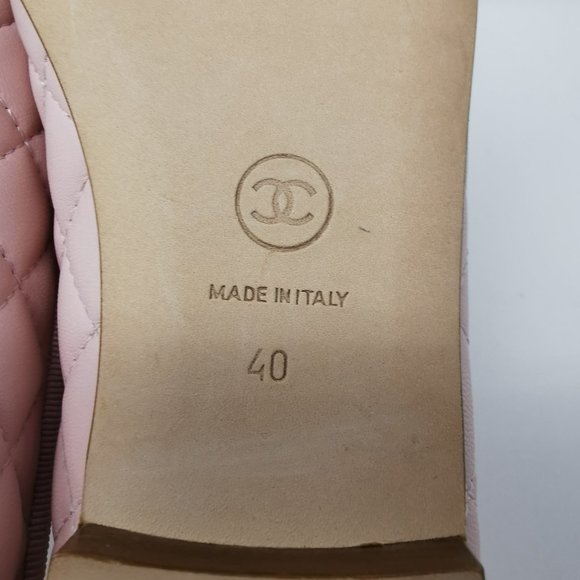 CHANEL Leather Pink Ballet Flats - Picture 7 of 8